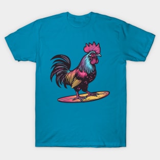 Surfing Rooster T-Shirt